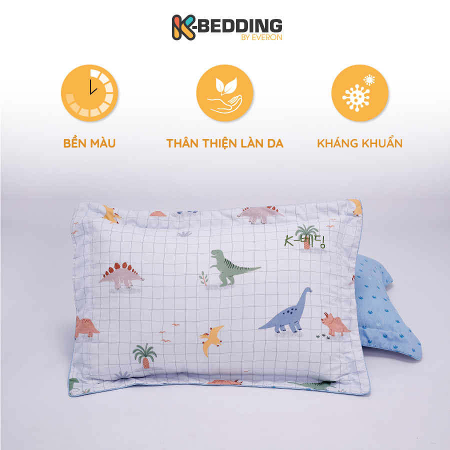 Vỏ gối nằm K-Bedding KMP chất vải Microfiber kích thước 35x50cm và 40x60cm