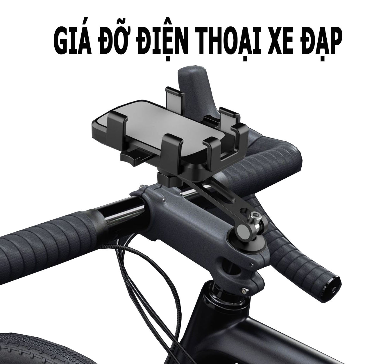 Giá Đỡ Điện Thoại Kẹp Ghi Đông Xe Đạp; Giá Đở Gắn Tay Lái Xe Địa Hình; Xe Đạp Thể Thao - hàng nhập khẩu