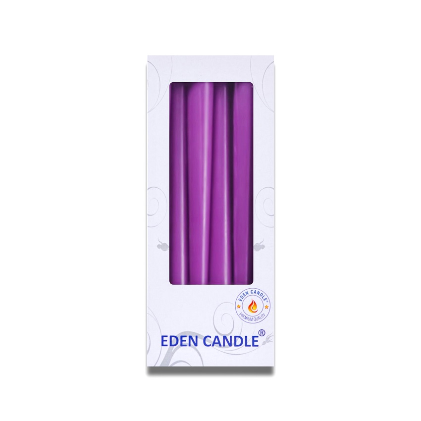 Hộp 6 Nến Thơm Taper Eden Candle FTRAMART EDC2331 - Tím
