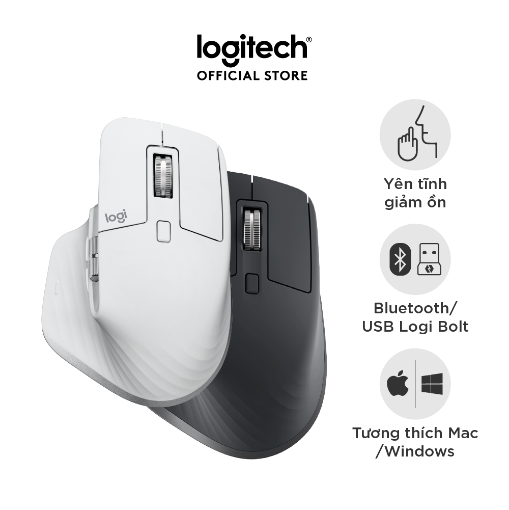 Hình ảnh Chuột không dây Bluetooth Logitech MX Master 3s - Hàng Chính Hãng