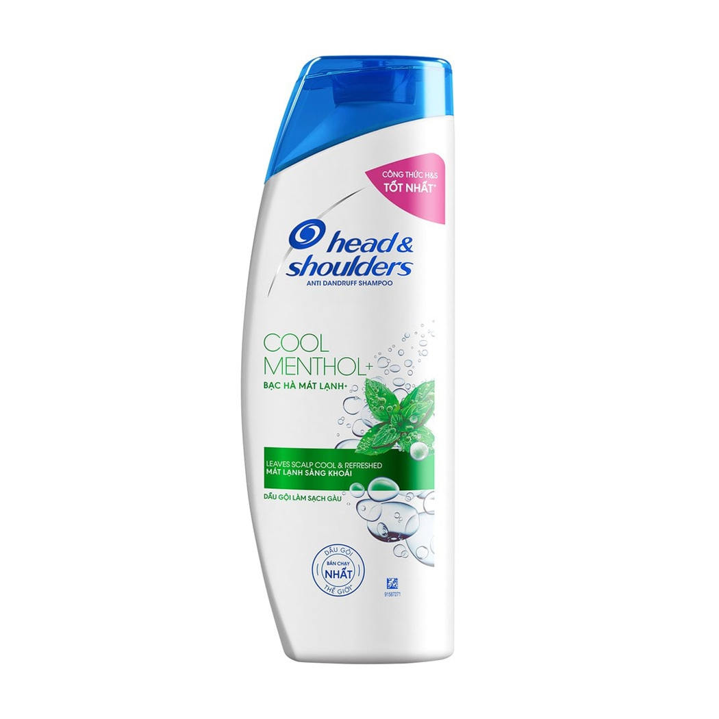 Dầu gội làm sạch gàu Head &amp; Shoulders Ultra Men Cool Menthol Anti Dandruff Shampoo (350ml)