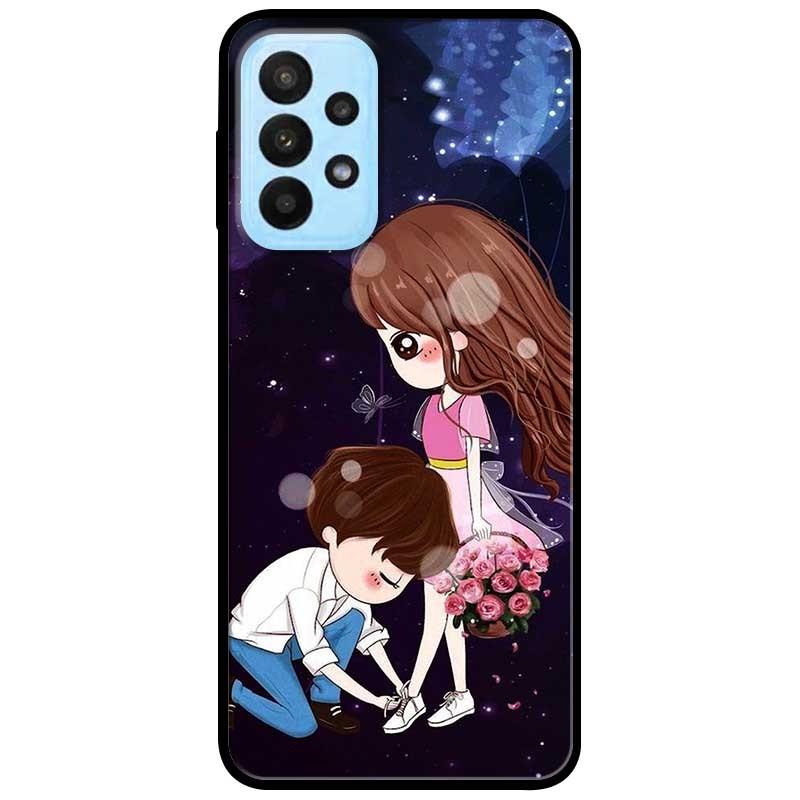 Ốp lưng dành cho Samsung A13 5G - Samsung A33 5G - Cô Gái Cầm Hoa Anime