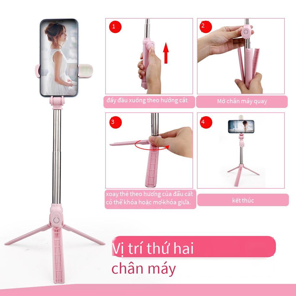 Đảm Bảo Chất Lượng Gậy Selfie Bluetooth Không Dây Di Động Chân Máy Kính Thiên Văn Cầm Tay Xoay 360° Có Đèn Lấp Đầy Giá Đỡ Điện Thoại Di Động