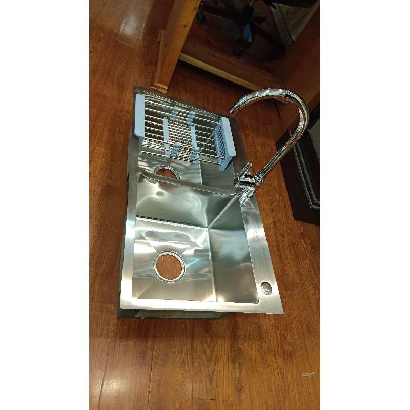Chậu đúc chống ồn inox siêu dày