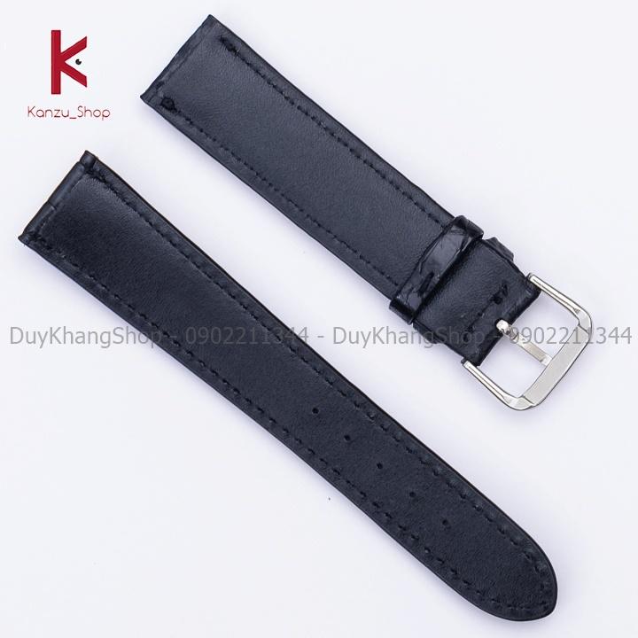 Dây đồng hồ da cá sấu thật handmade 18mm 20mm 22mm
