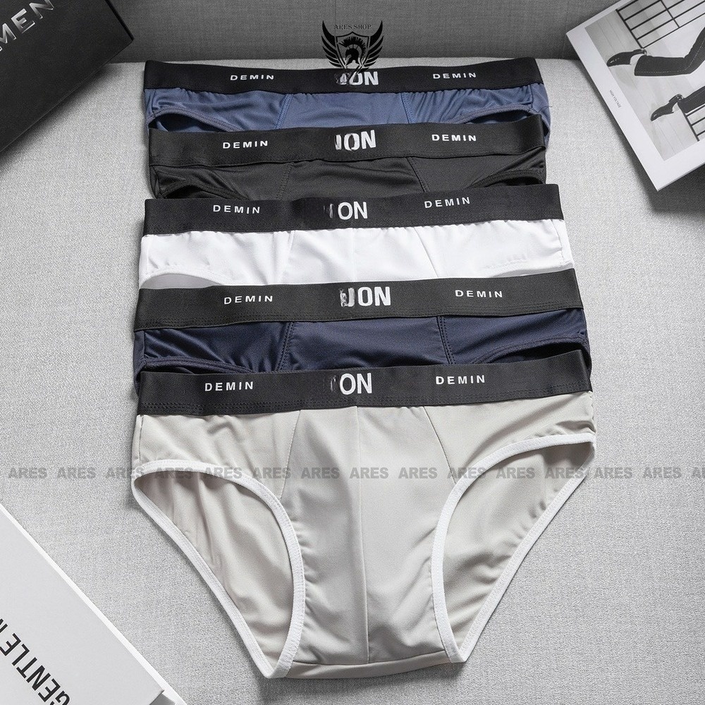 Quần lót nam , quần sịp tam giác họa tiết Iconn cao cấp chất thun lạnh kháng khuẩn co giãn 4 chiều - ARES SHOP