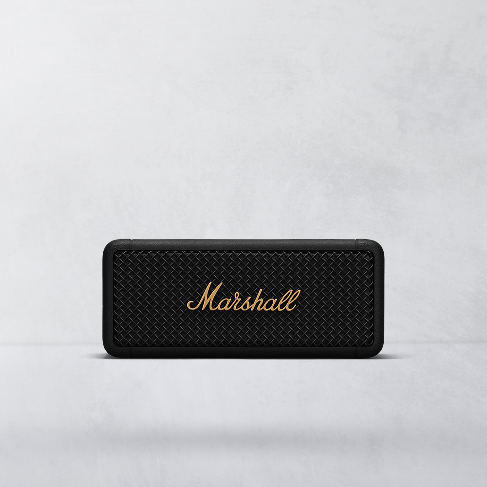 Loa Di Động Marshall Emberton Black &amp; Brass - Hàng Chính Hãng