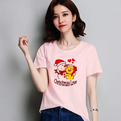Áo Thun form rộng nam nữ đều mặc được in hình Noel ATNK1156