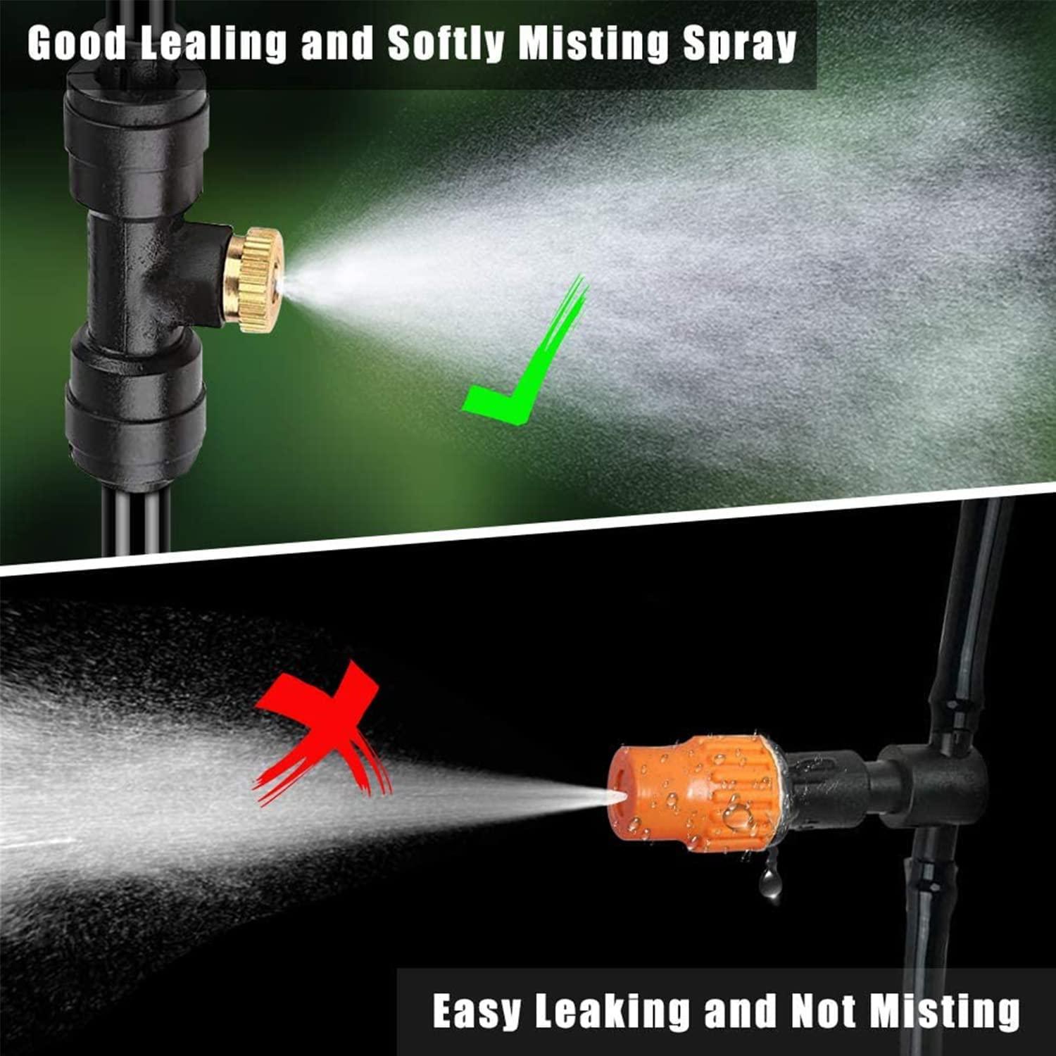 Vòi phun sương mù bằng đồng để phun cho hệ thống làm mát bên ngoài, tưới nước trong vườn