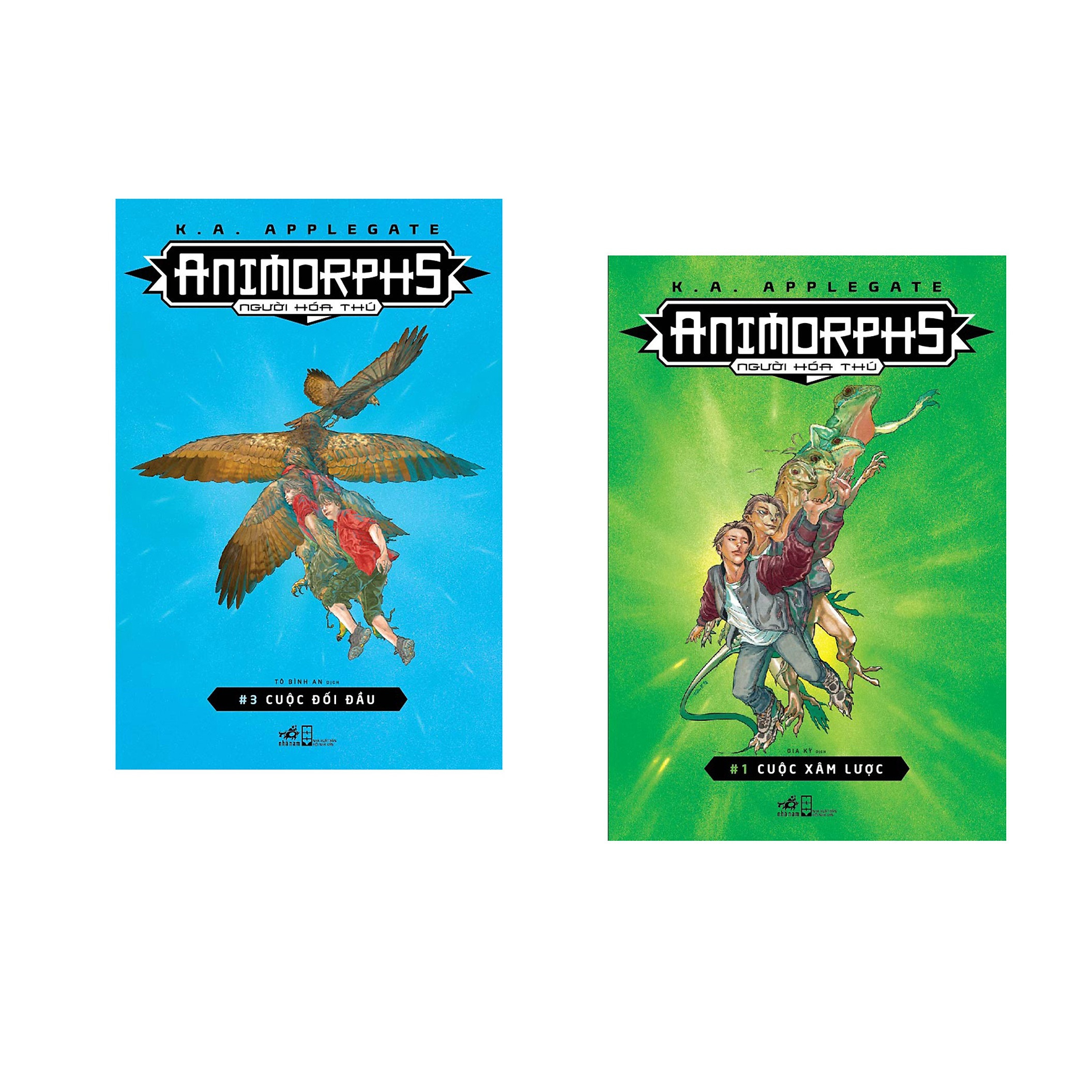 Combo 2 cuốn sách: Animorphs -người hóa thú: Cuộc đối đầu tập 3 + Animorphs: cuộc xâm lược tập 1