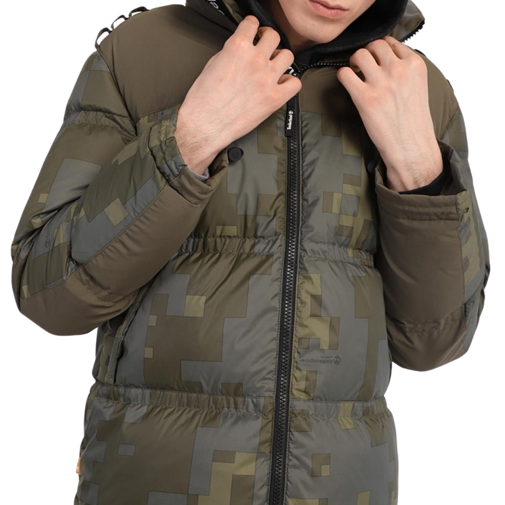 TIMBERLAND Áo Khoác Mùa Đông Nam EK Raeburn Pinnacle Oversized Puffer Digi Camo AOP TB0A25K3C0