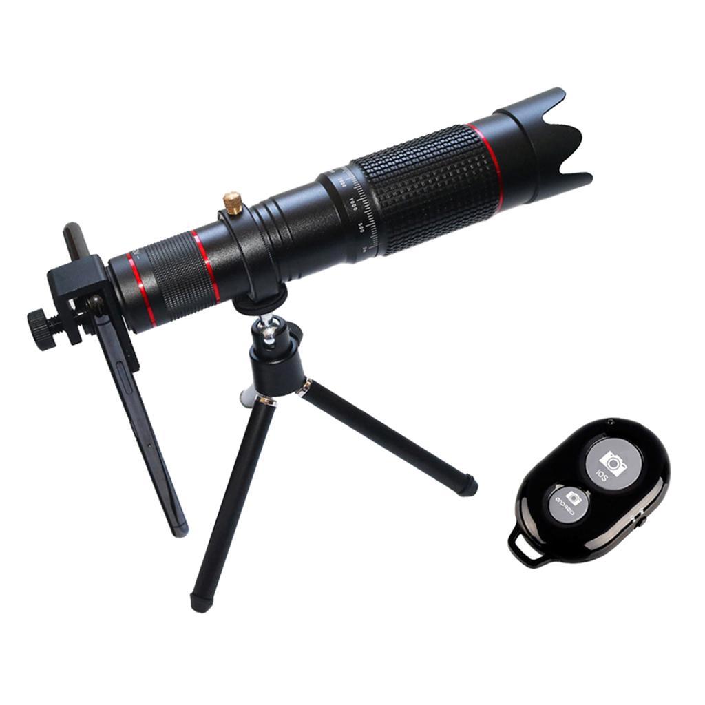 Telescope Phone Camera Lens Scope Holder 36x Zoom Hiking Monocular Telephoto