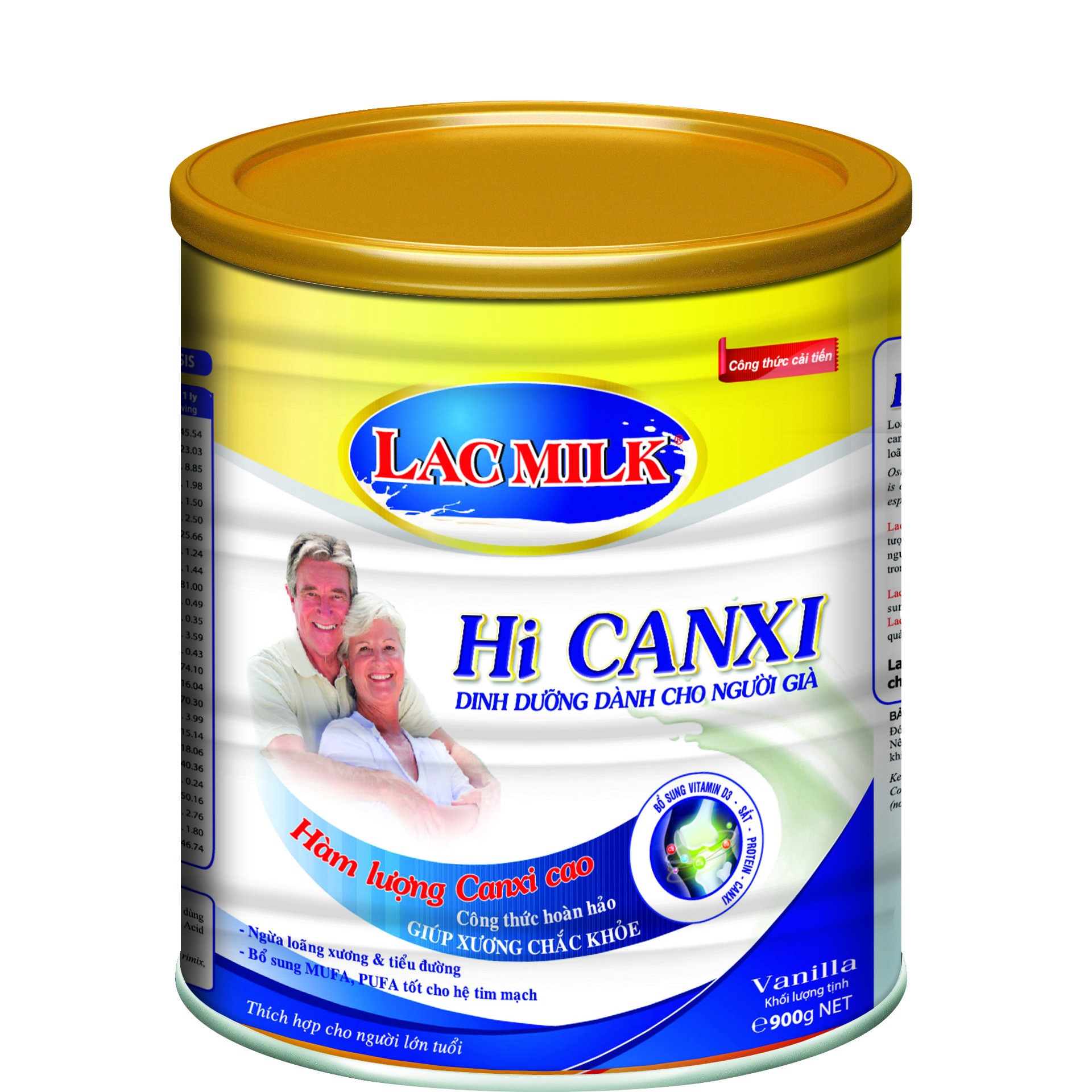 Sữa bột LACMILK HI-CANXI Lon 850g ngừa loãng xương