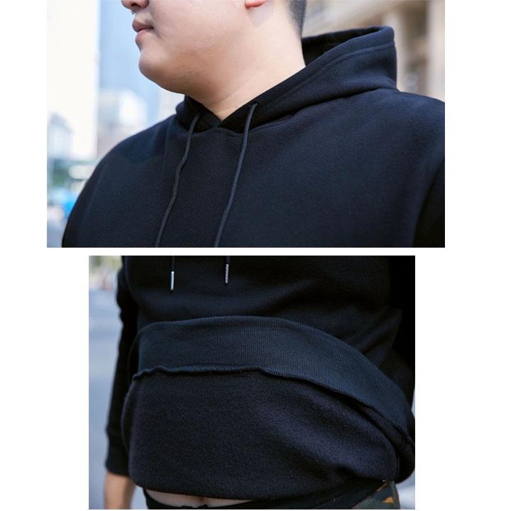 Áo Nỉ Thu Đông Nam Big Size Kiểu Dáng Hoodie, Hàng Bigsize Dành Cho Người Mập Người Béo 80 - 140kg