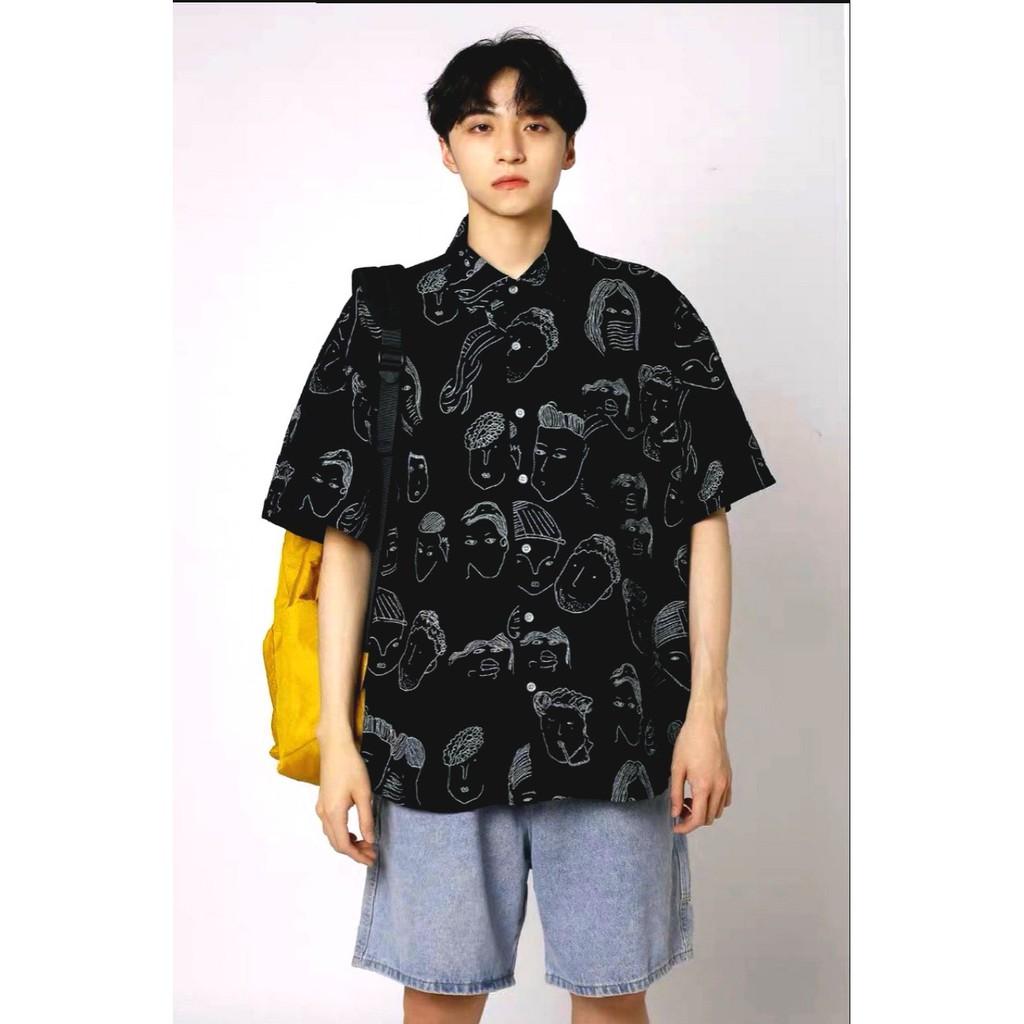 ÁO SƠ MI UNISEX HỌA TIẾT NAM NỮ