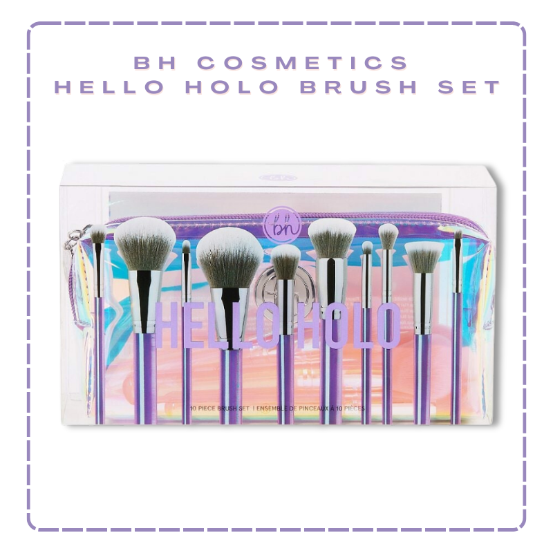 Bộ cọ trang điểm BH COSETICS hello holo 10 piece brush set