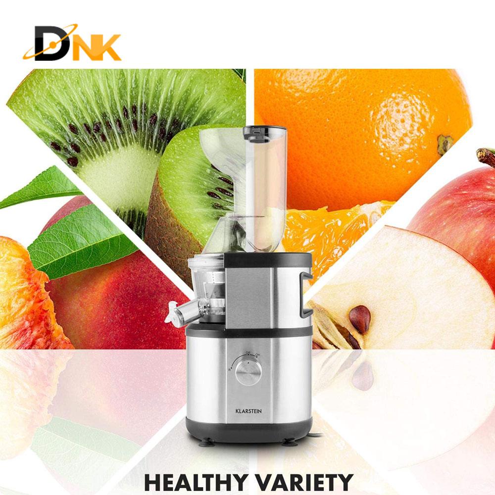 Máy Ép Chậm Klarstein Fruitberry Slow Juicer, Máy Ép Trái Cây Hoa Quả Công Suất 400W, Dung Tích 1L, Nhập Đức