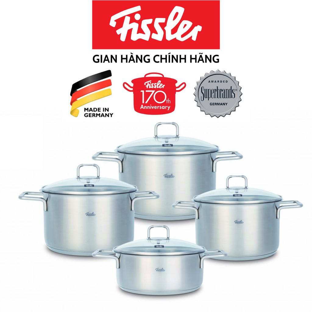 Bộ nồi inox cao cấp Fissler Hamburg 4 món - Sản xuất tại Đức - Bảo hành chính hãng 12 tháng