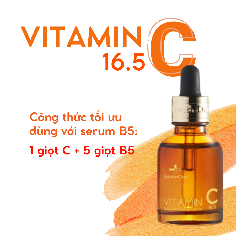 Serum GoodnDoc Vitamin C 16.5 Daily Whitening 30ml