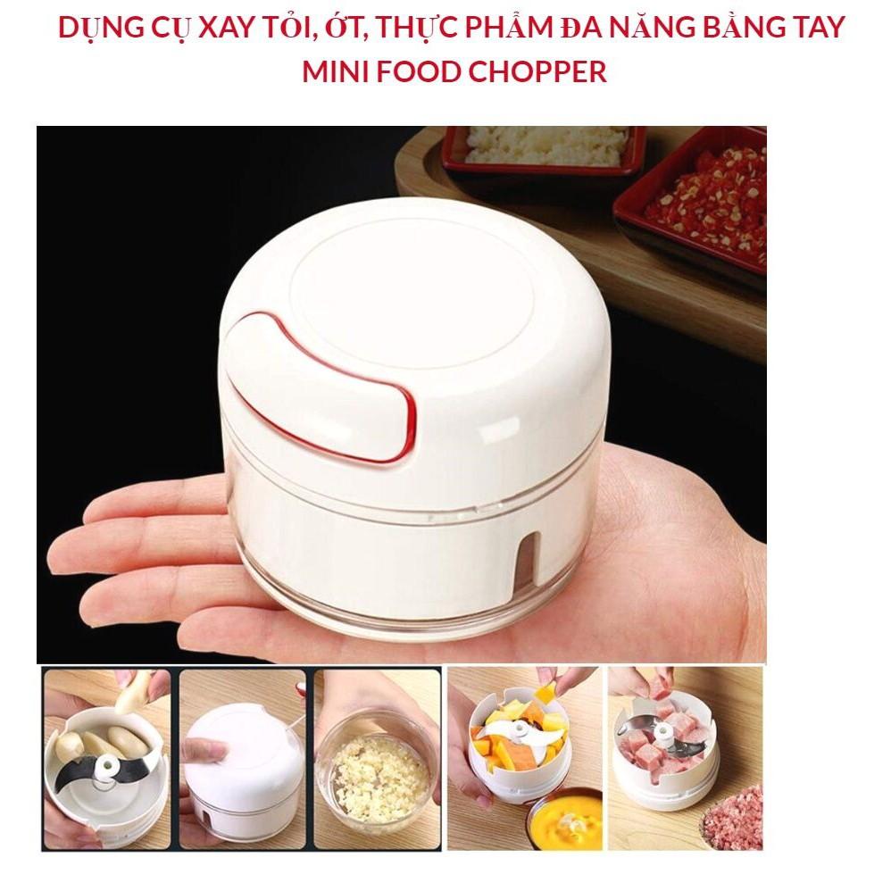 Dụng cụ máy xay tỏi, ớt ,rau ,củ ,quả , thịt, cá một cách dễ dàng nhanh chóng để chế biến những món ăn ngon cho cả nhà