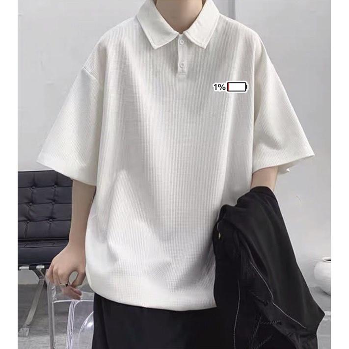 Áo polo thể thao vải tổ ong from đứng , Áo cổ trụ chất liệu vải tổ ong không co giãn , Hình thêu sắc nét