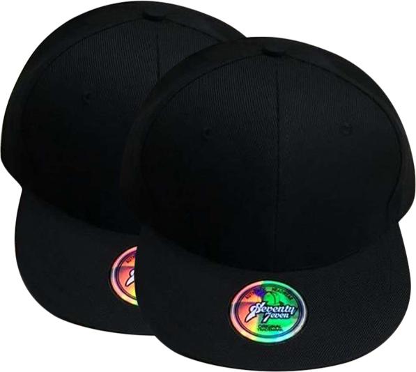 Combo 2 Nón Hiphop Snapback Thời Trang Nam Nữ Đen