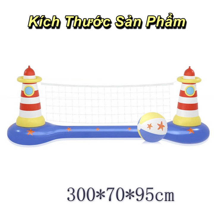 Bộ Bóng Chuyền Bơm Hơi Volleyball Water Game Có Bóng Đi Kèm - Home Decor Furniture