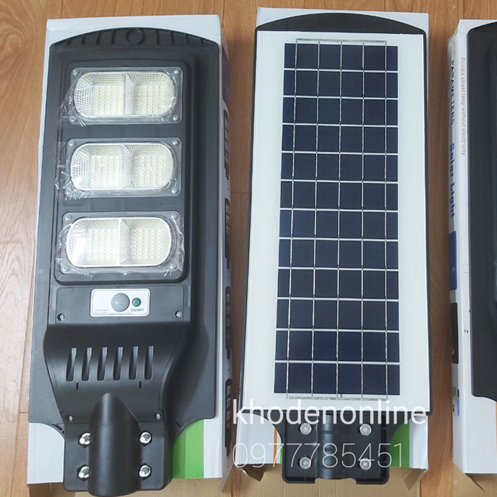 Đèn năng lượng mặt trời 180W, 240w có remote sáng liên tục chuyên công trình đèn đường, sân vườn, trụ cổng