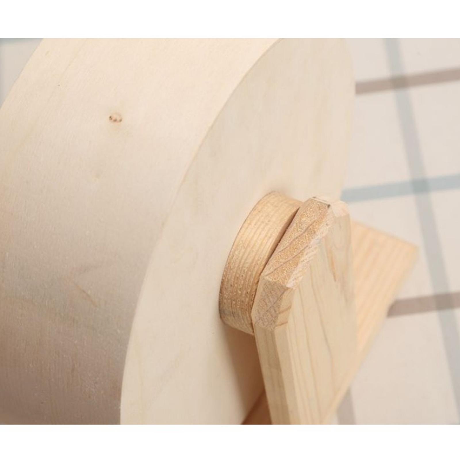 Round Wooden Quiet Hamster Running Exercise Wheel Mouse Rat Small Pet