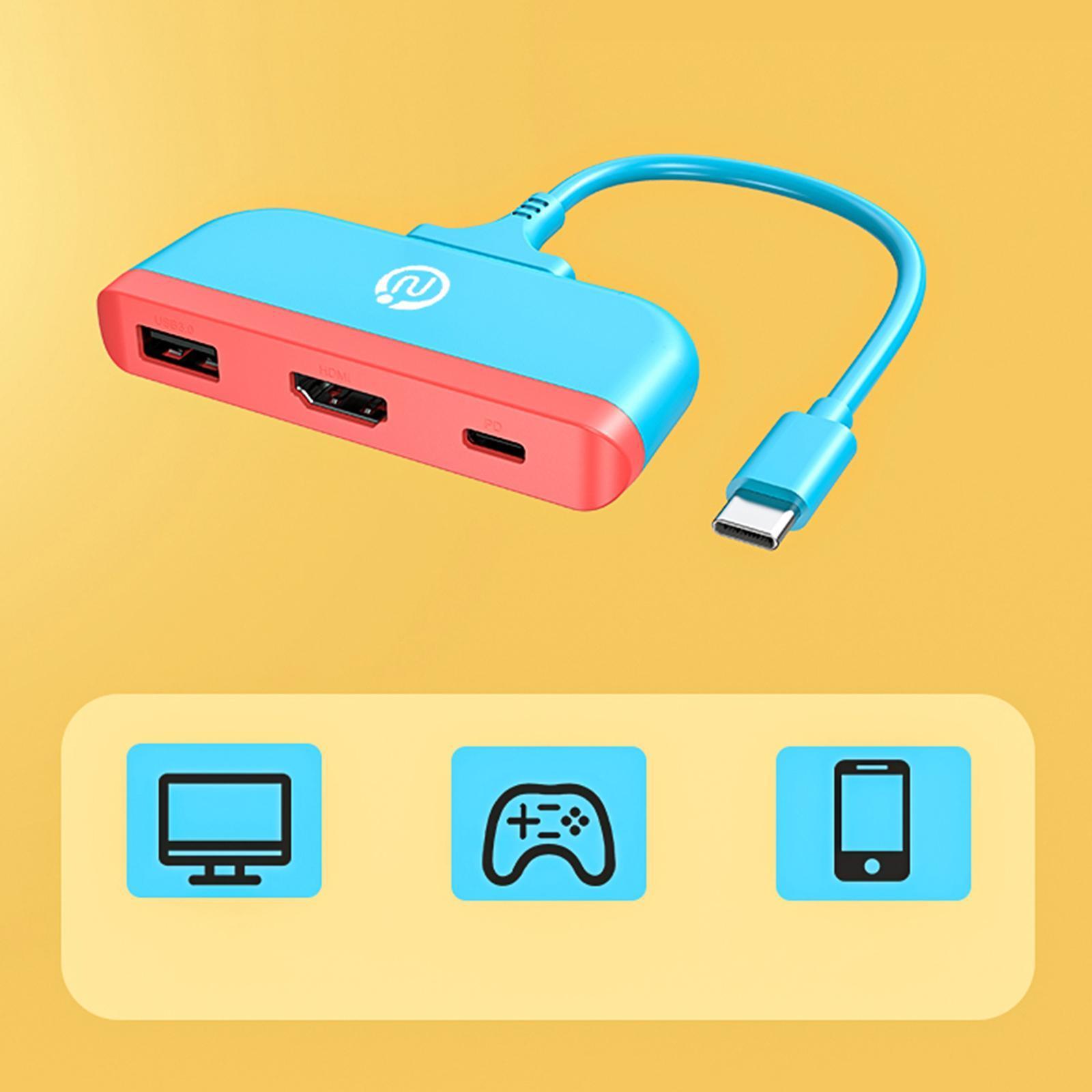 Type--Port Hub with USB 3.0 Adapter Converter Fit for