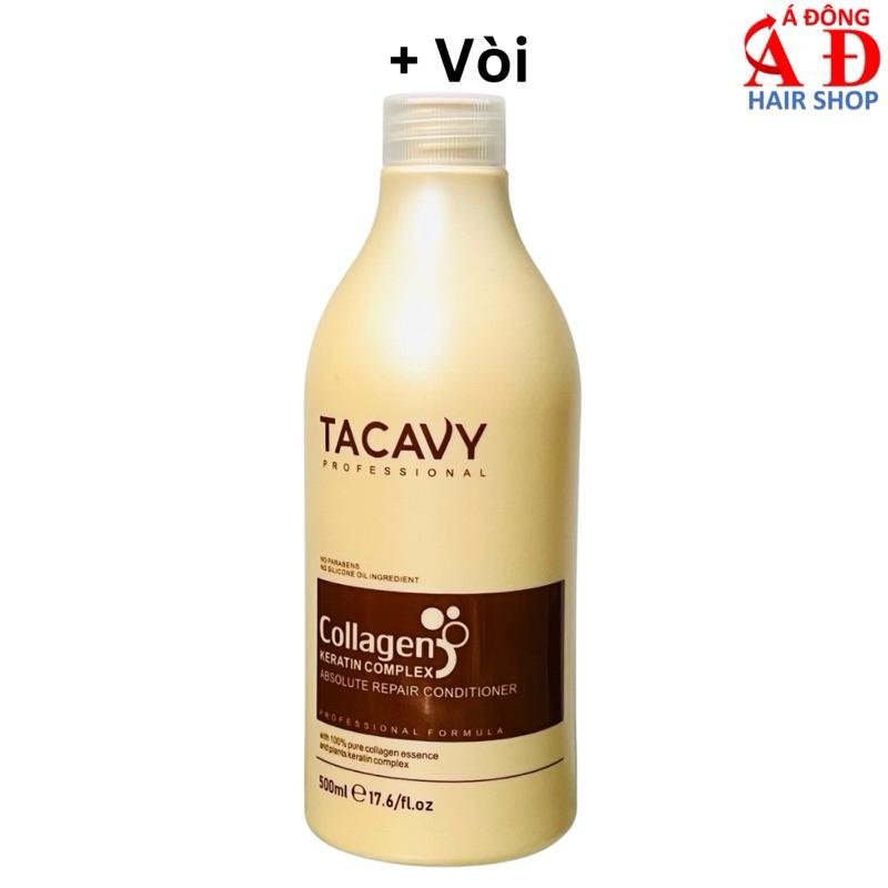 BỘ DẦU GỘI XẢ HẤP Ủ COLAGEN KERATIN TACAVY PHỤC HỒI TÓC HƯ TỔN SIÊU MỀM MƯỢT