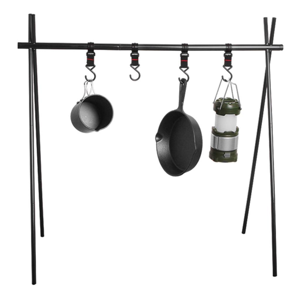 Triangle Hanging Rack Aluminum Alloy Outdoor Camping Travel Shelf Hanger