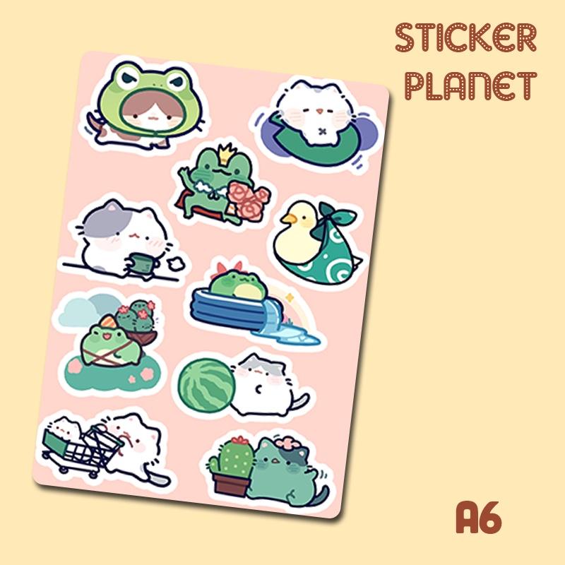 Little Sticker Sheet A6- trang trí sổ, máy tính, điện thoại