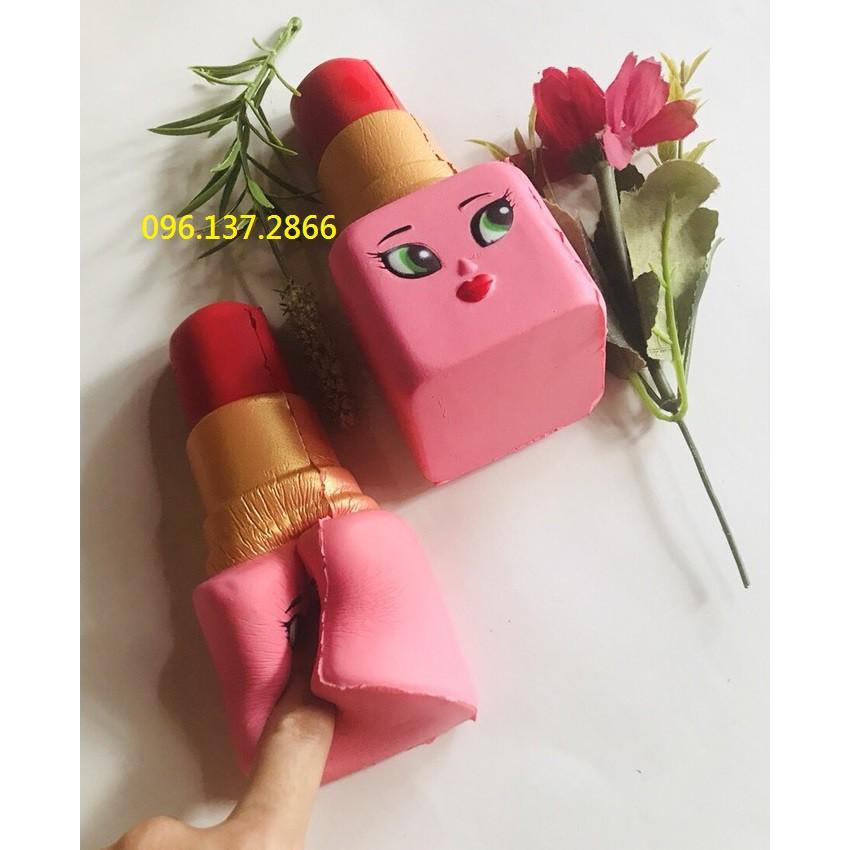 ( thoison ) đồ chơi squishy thỏi son khổng lồ cảm xúc - đáng yêu hết cỡ