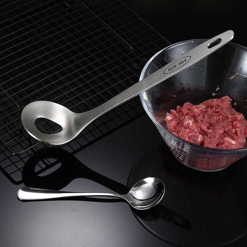 Thìa Lỗ Nặn Mọc, Thịt Viên Inox - Loại Tốt