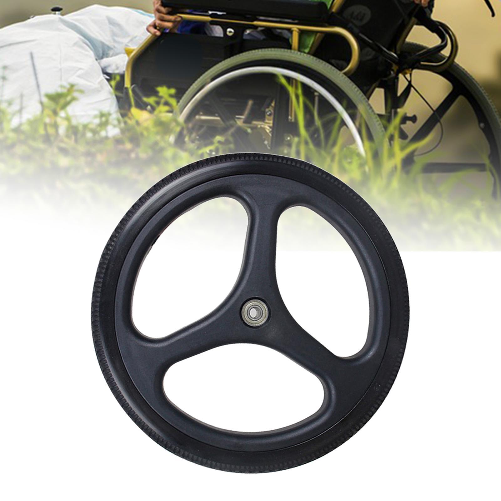 Wheelchair Rear Wheel Assembly Wheel Tires ABS Hub for Manual Wheelchair