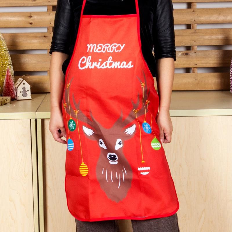 Tạp dề họa tiết hoạt hình phong cách giáng sinh