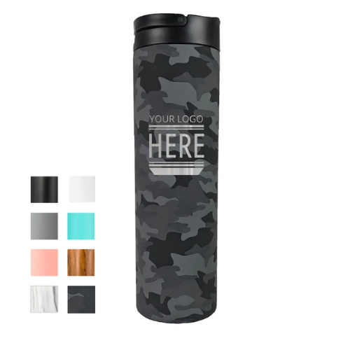 Bình giữ nhiệt Elemental Iconic sport màu đen camo 590ml, giữ nhiệt vượt trội, inox 304, FDA Hoa Kì, An toàn sức khỏe