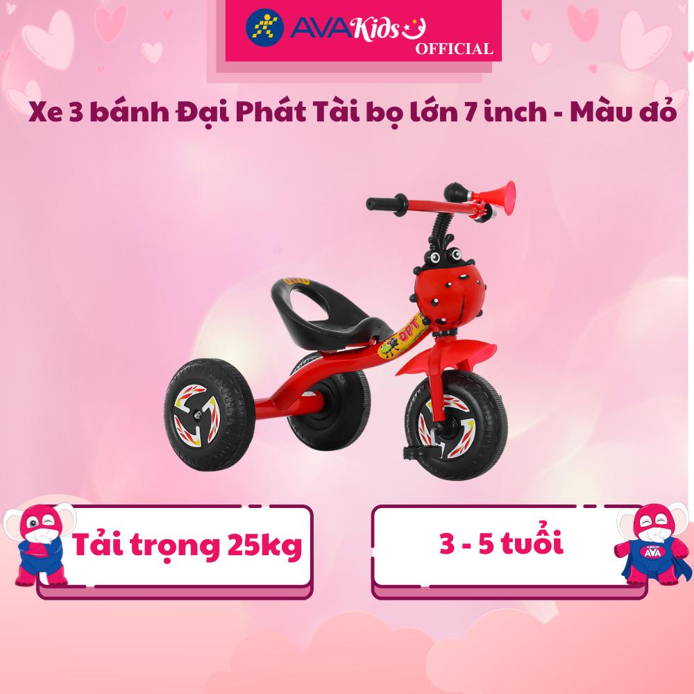Xe 3 bánh Đại Phát Tài bọ lớn 7 inch - Màu đỏ - Hàng Chính Hãng
