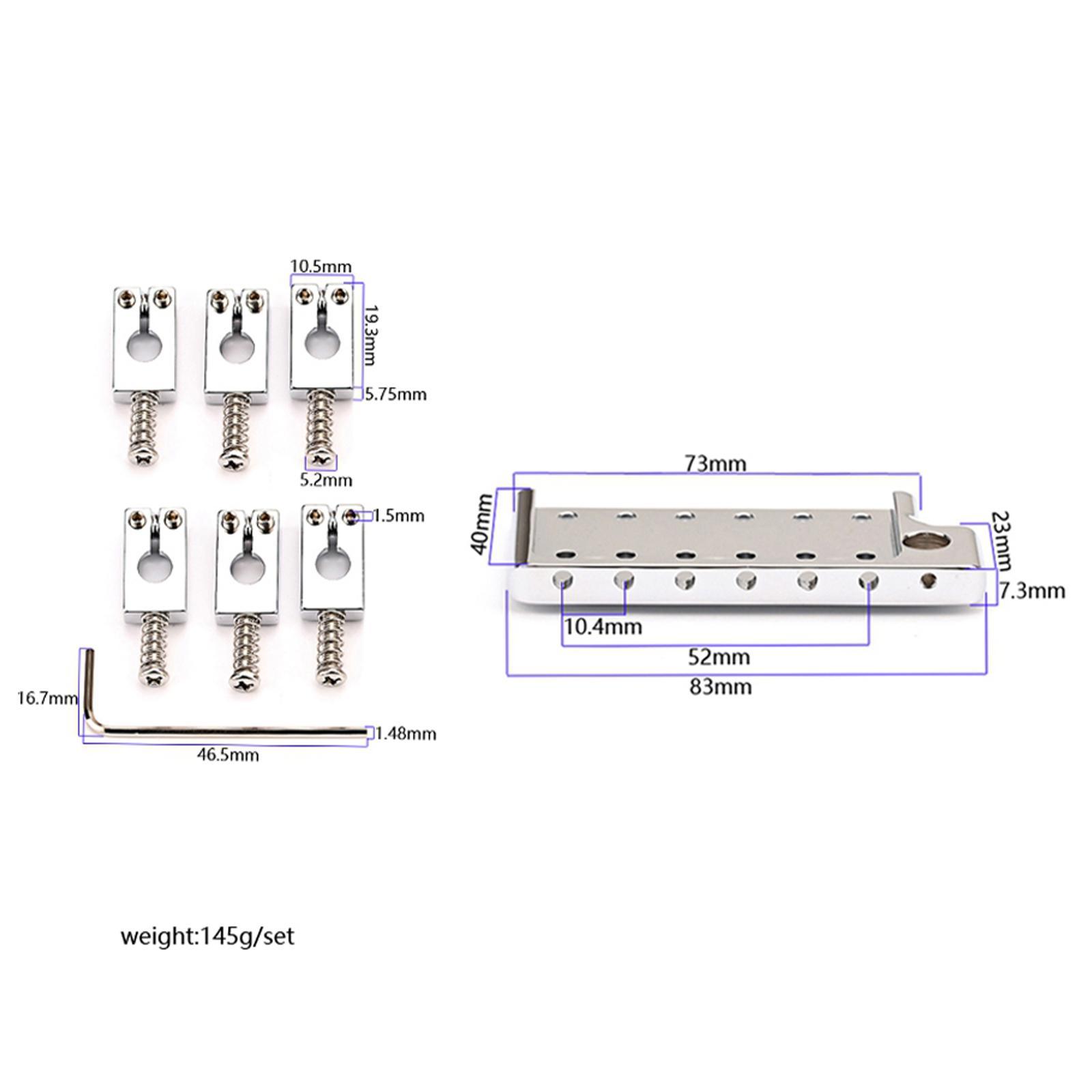 Professional Guitar Bridge Plate with Wrench Accessories for Electric Guitar