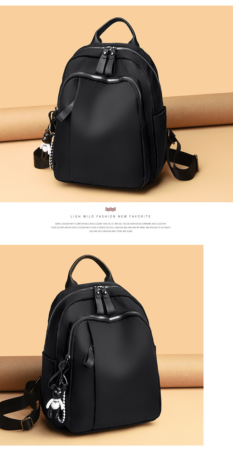 Balo Nữ Thời Trang Balo Vải Oxford Cao Cấp Đi Làm Cặp Học Sinh Chống Thấm Nước Kèm Móc Khóa Phong Cách Hàn Quốc