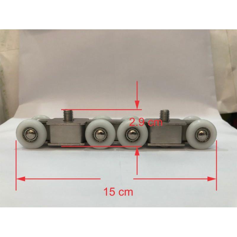 Bánh xe cửa lùa treo 4 bánh,8 bánh