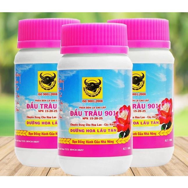 PHÂN BÓN ĐẦU TRÂU 901 100GRAM DƯỠNG HOA LÂU TÀN - HÀNG CHUẨN