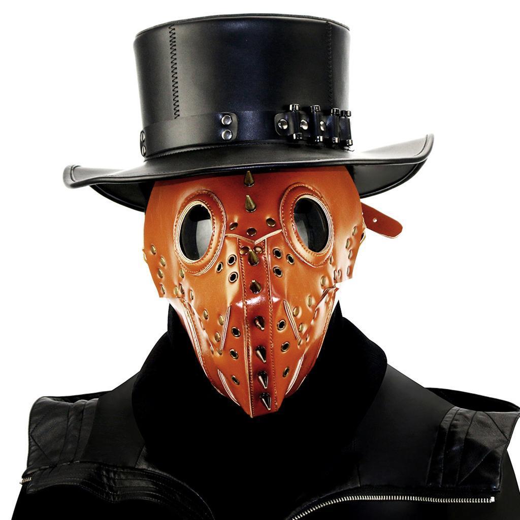 Gothic Steampunk Plague Head Mask Halloween Cosplay Party Props