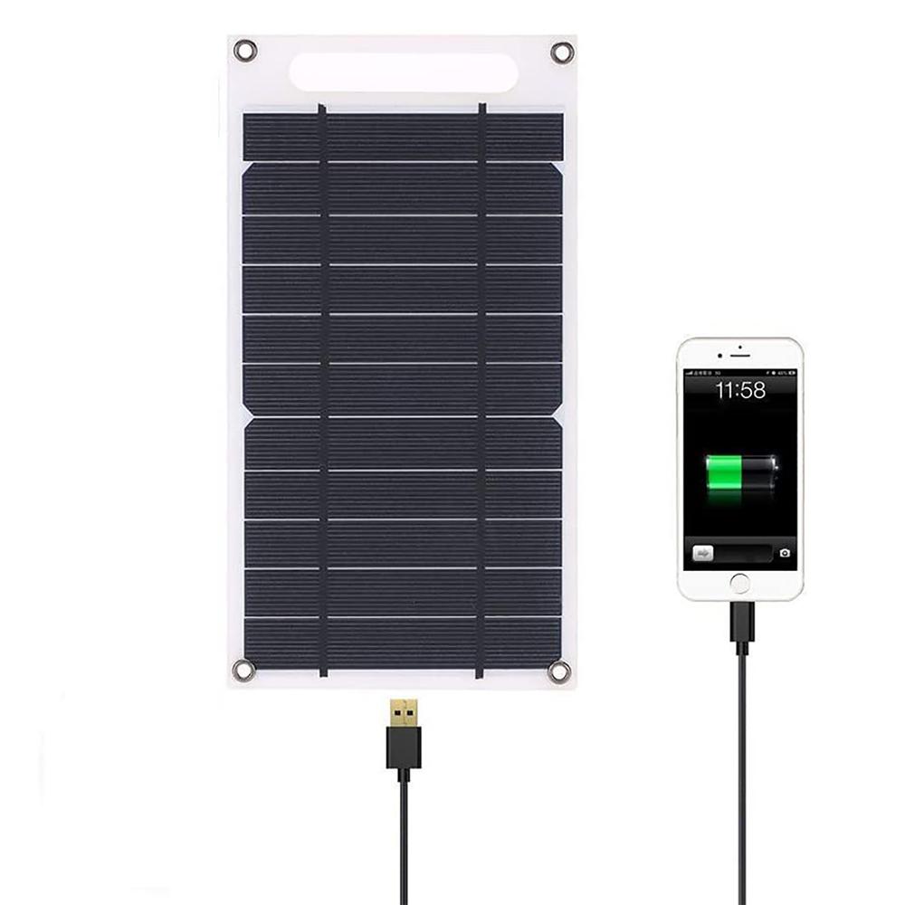 Bảng điều khiển năng lượng mặt trời di động 30W Tấm năng lượng mặt trời 5V với USB Sạc an toàn Ổn định Bộ sạc pin cho Power Bank Phone Cắm trại ngoài trời Màu sắc: 30W 300mmx145mm