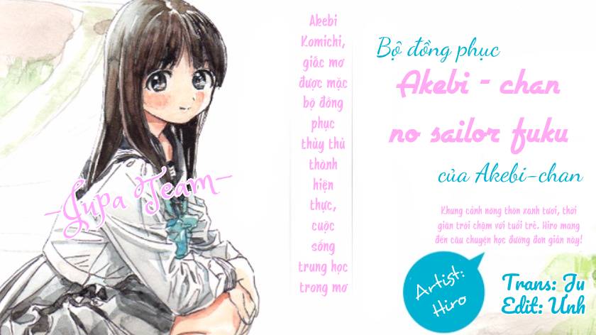 bộ đồng phục thuỷ thủ của akebi - chan chapter 1 1