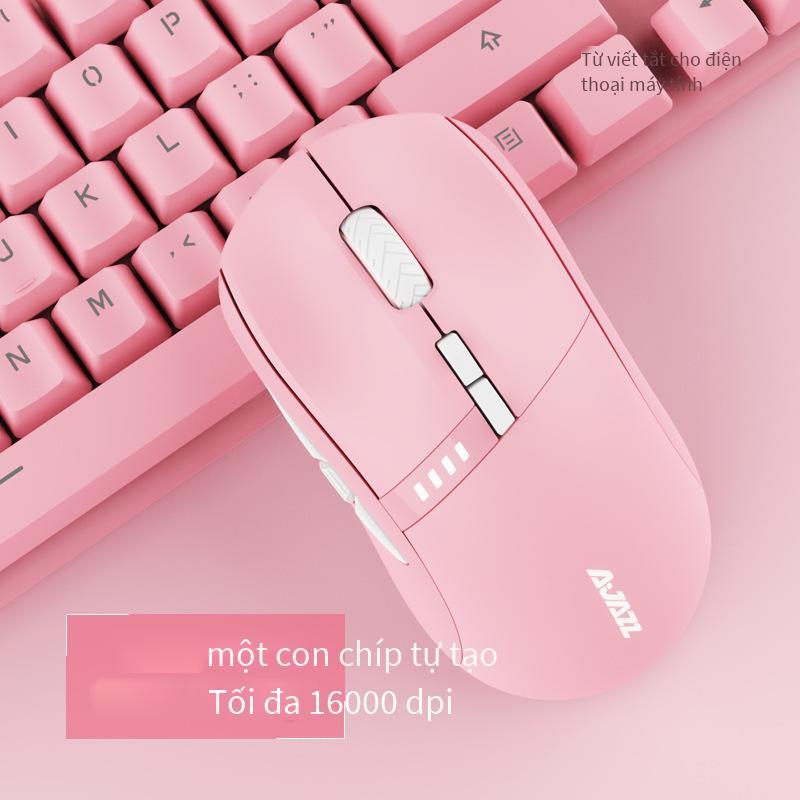 Chuột không dây trò chơi Heijue i305Pro phong cách mới nhất thể thao điện tử có dây chế độ kép tùy chỉnh chip ăn chuột sạc gà