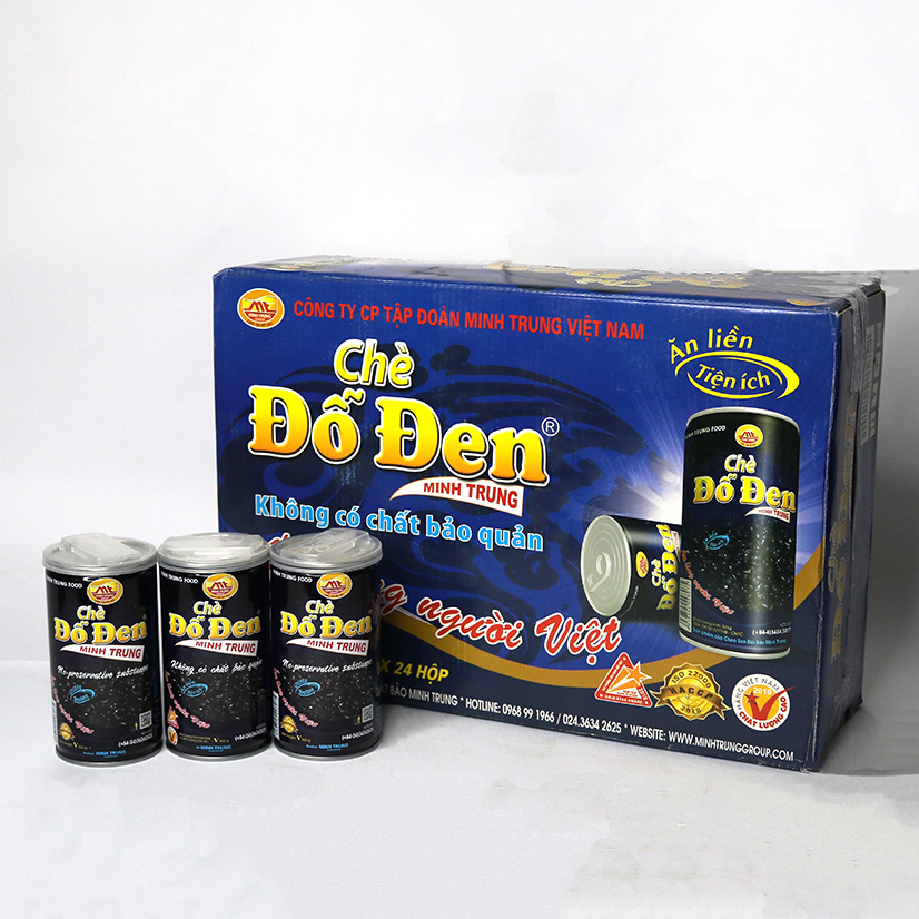 Chè Đỗ Đen Minh Trung lốc 3 lon - CHEDODEN 3