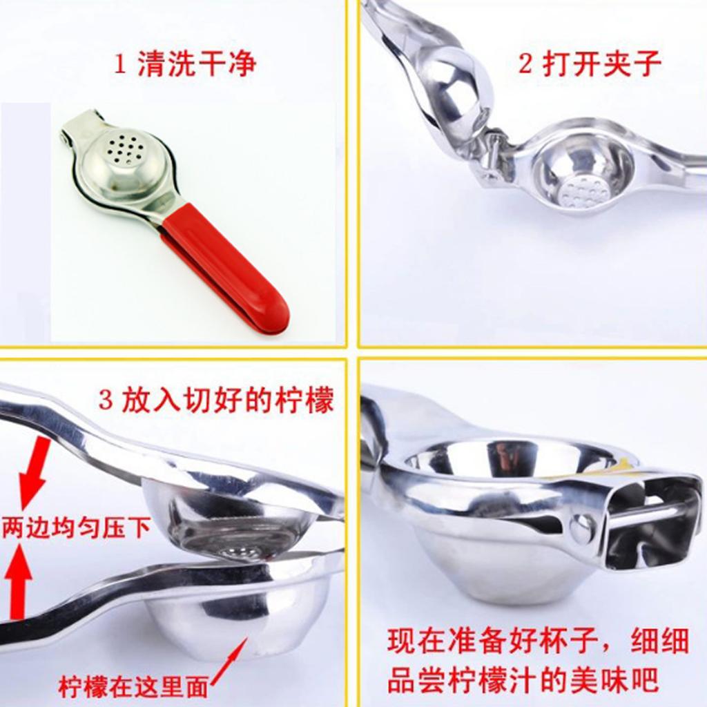 Premium Quality Metal Lemon Lime Squeezer - Manual Juicers Citrus Press