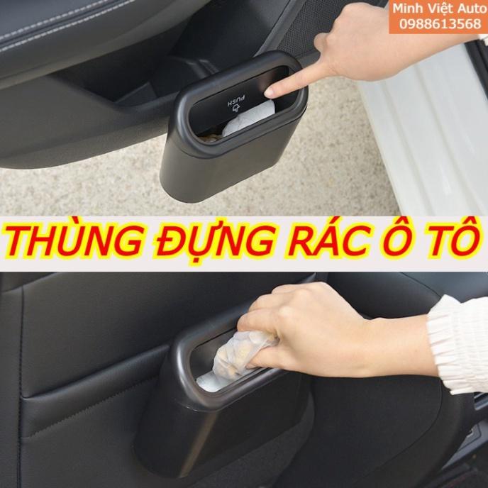 Thùng rác mini, Thùng đựng rác ô tô, Thùng đựng rác mini trên ô tô gắn cửa xe, sau ghế xe hơi tiện dụng